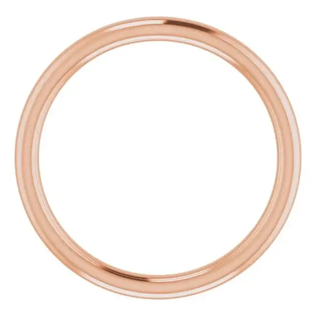 14K Rose Band for Round Ring - Image 2