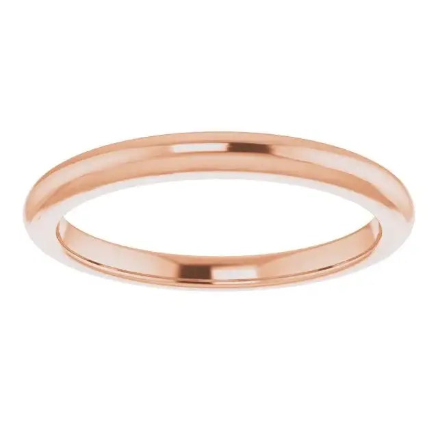 14K Rose Band forRound Ring - Image 3