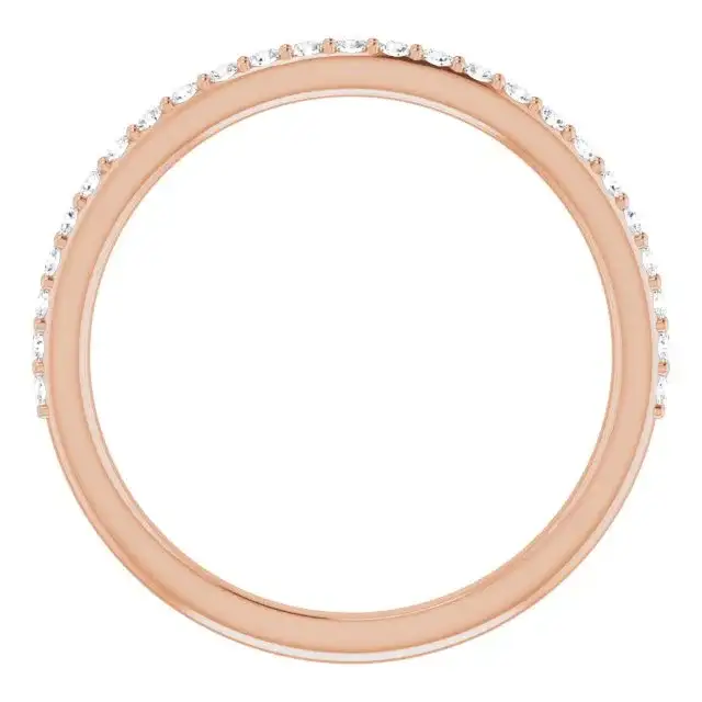 14K Rose Band Mounting for Cushion Ring - Image 2