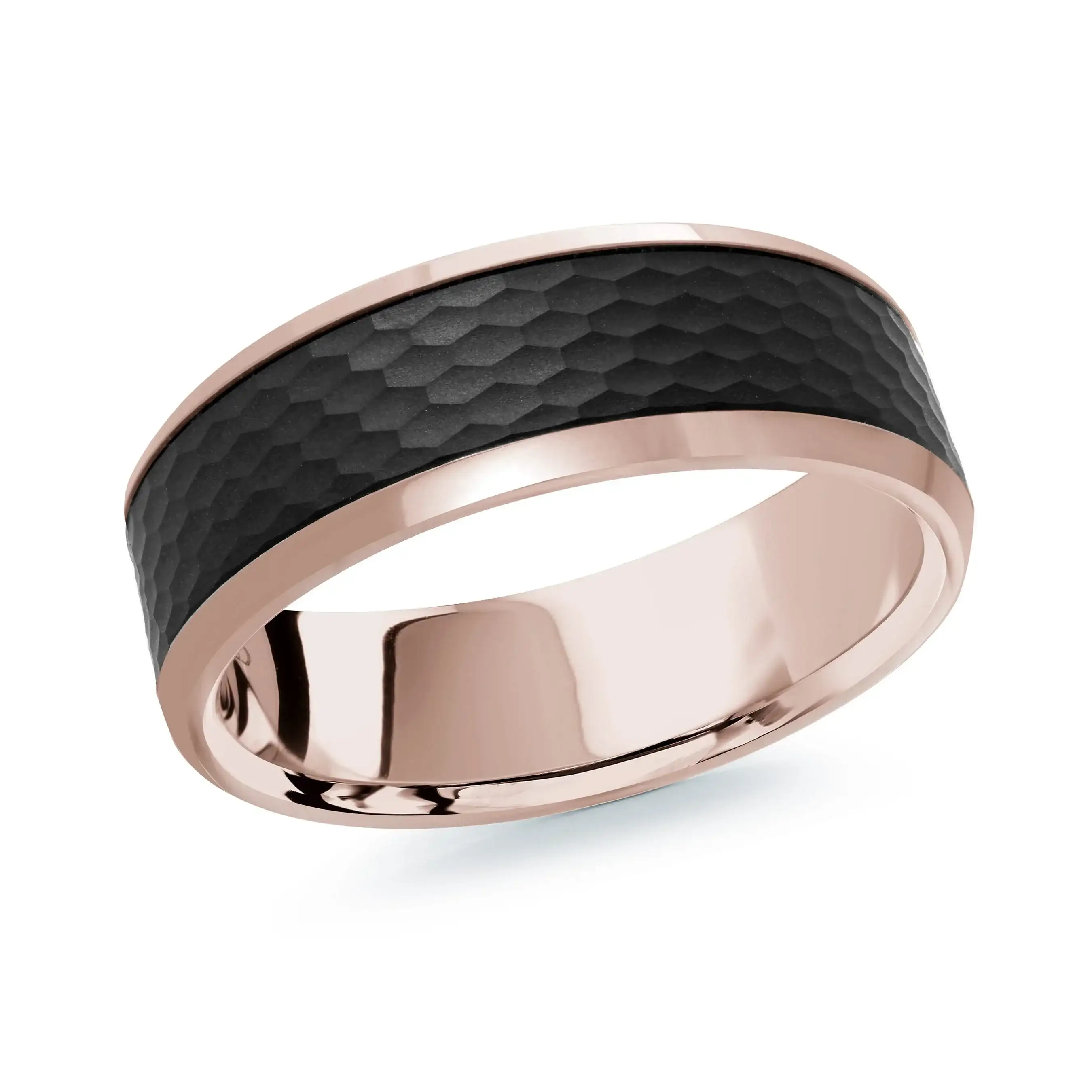 14K Rose Gold Ring from the Noir Collection by Malo - MRDA-132-7P