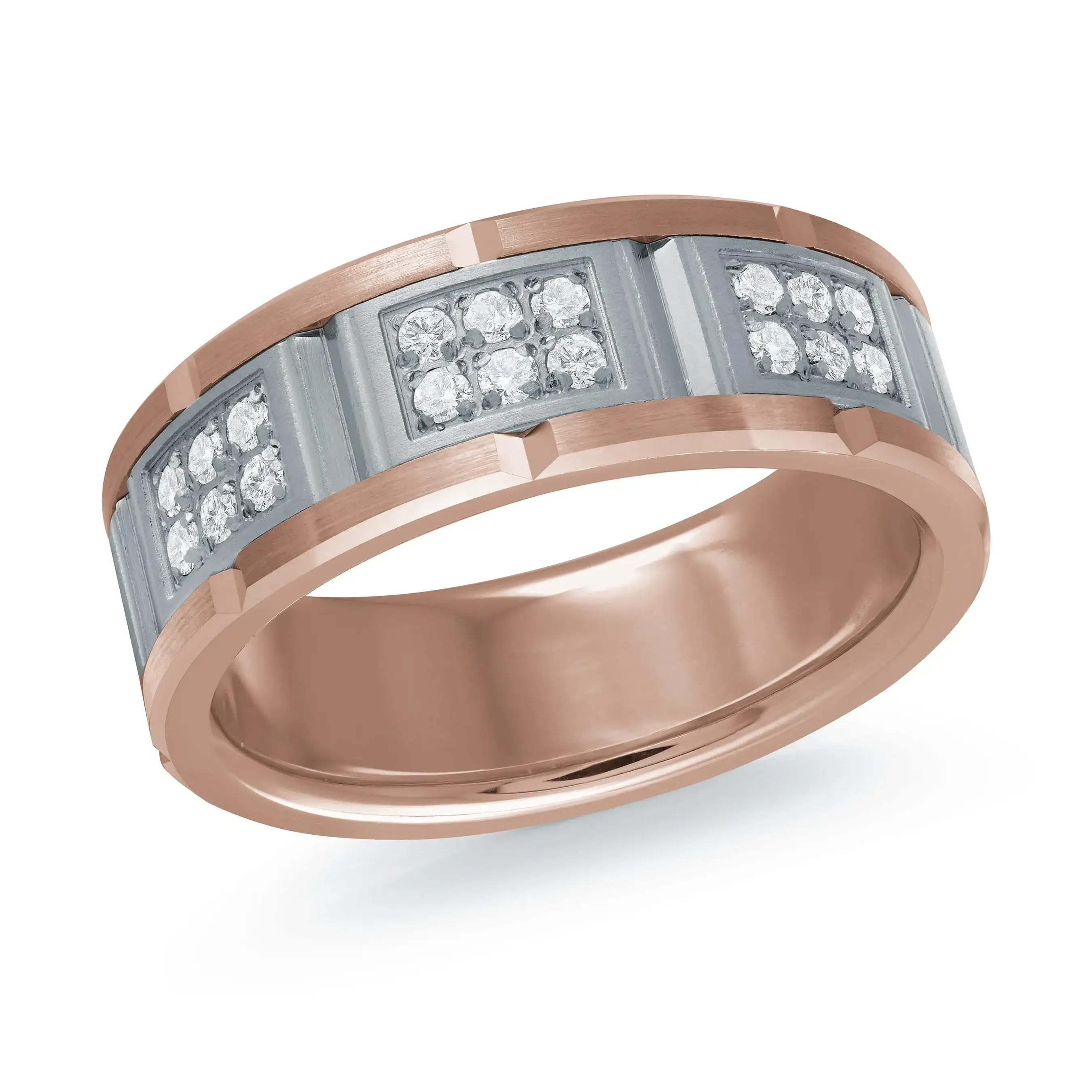 14K Rose Gold Ring from the Tantalum Collection by Malo - MRDTN-043-8PD