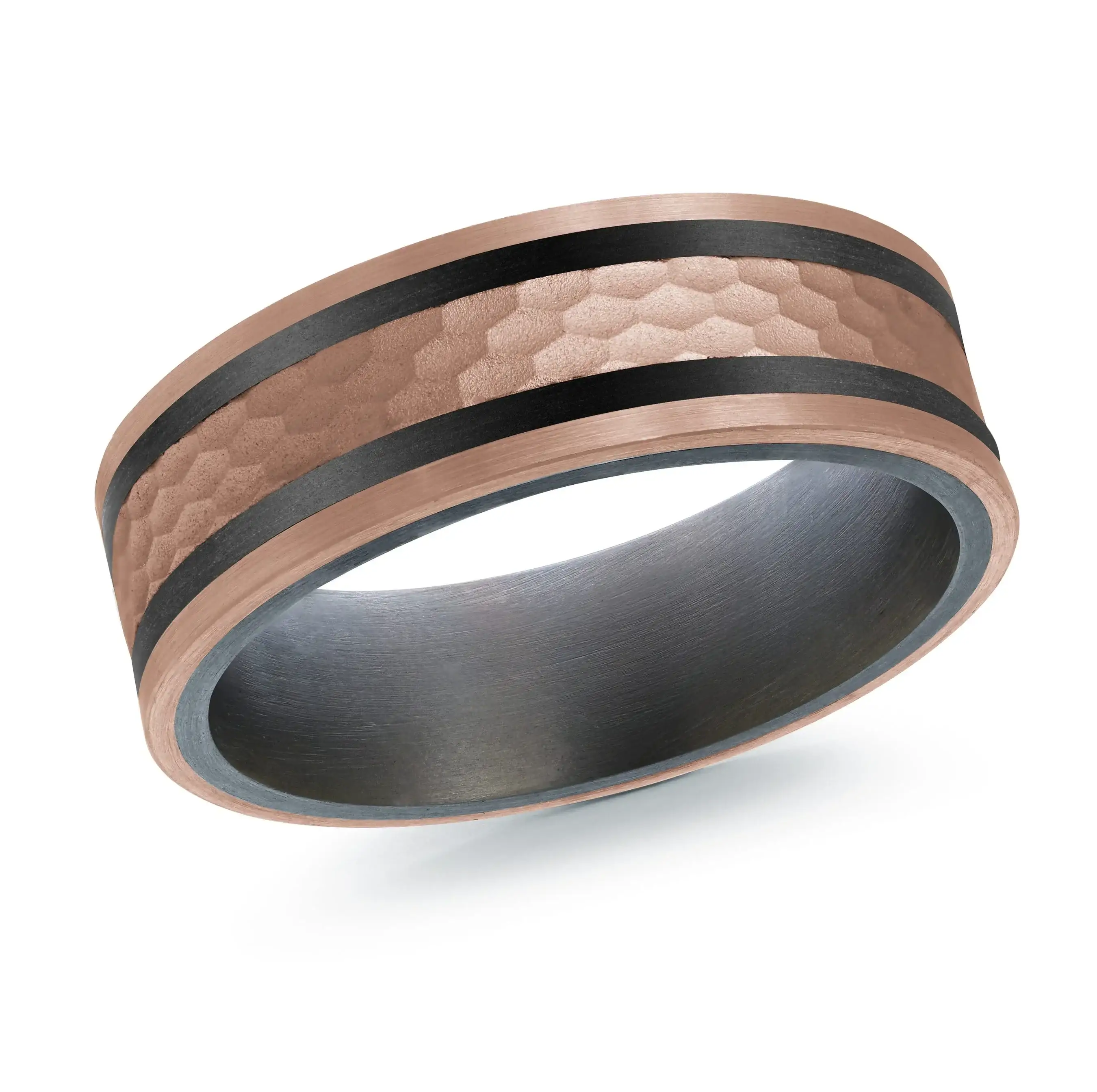 14K Rose Gold Ring from the Tantalum Collection by Malo - MRDTS-028-7P