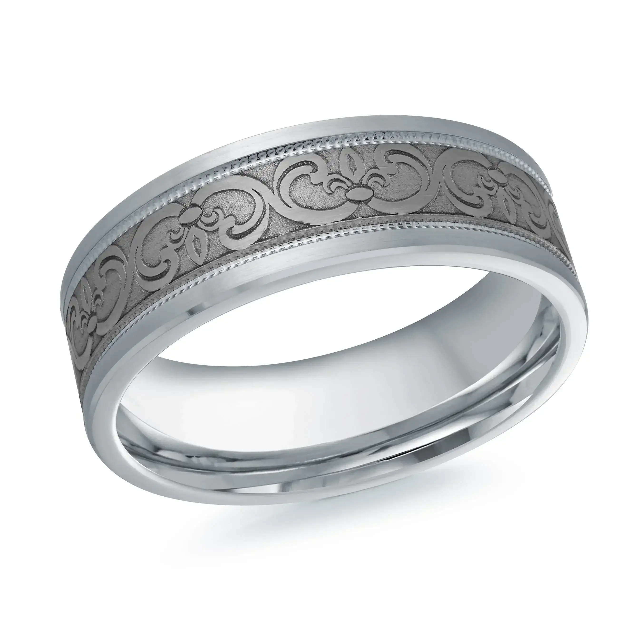 14K White Gold Ring from the Tantalum Collection by Malo - MRDTN-011-7W