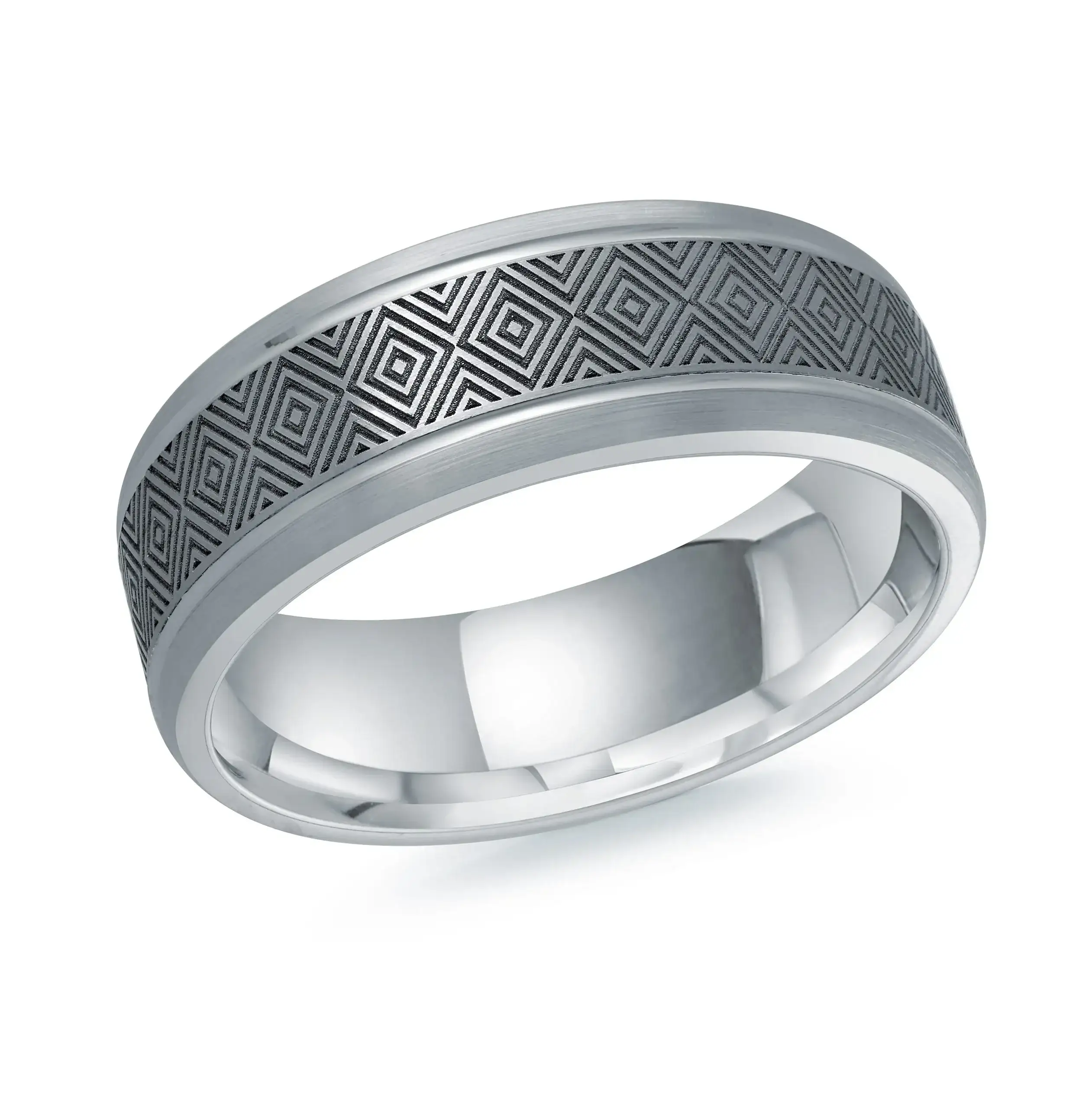 14K White Gold Ring from the Tantalum Collection by Malo - MRDTN-015-7W