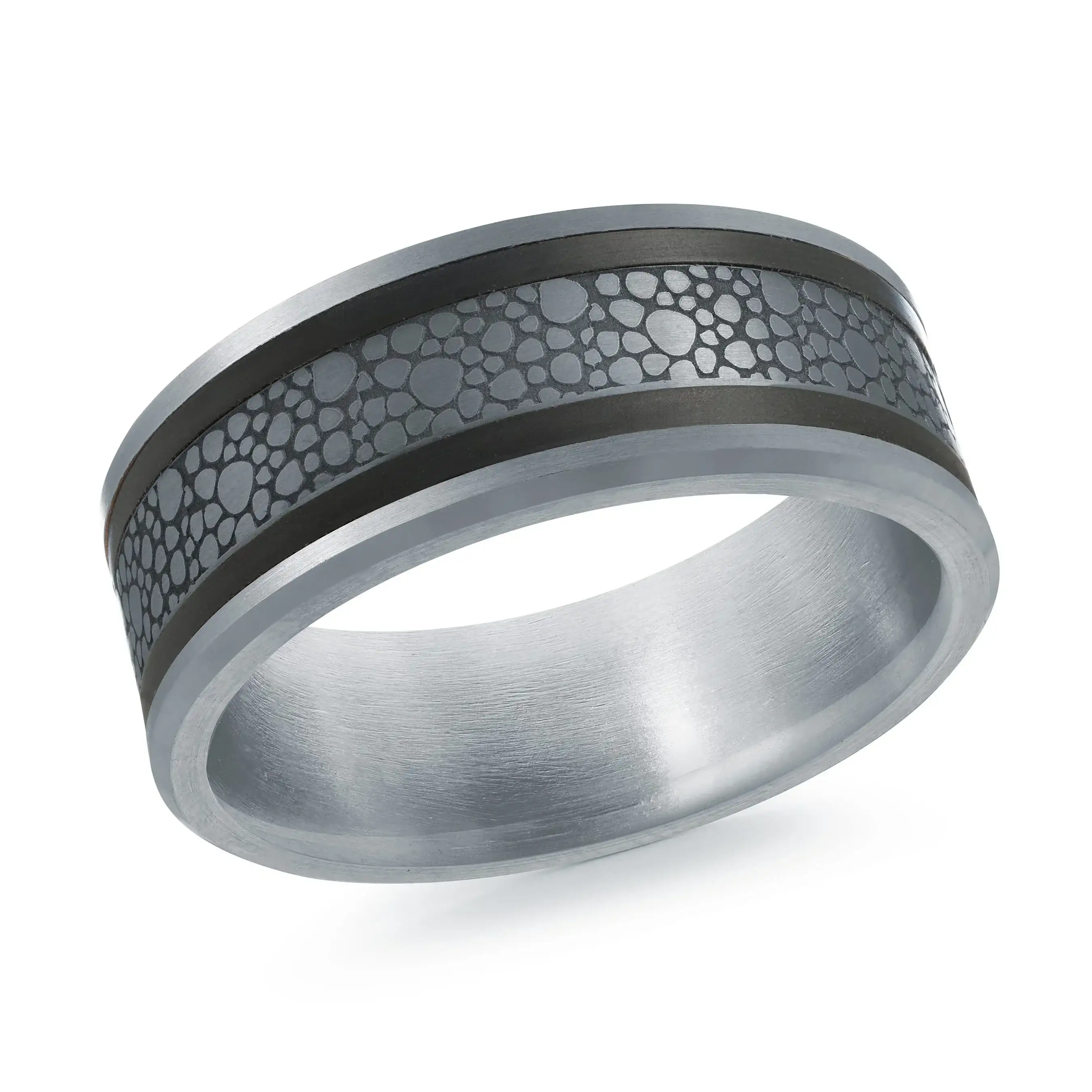 14K White Gold Ring from the Tantalum Collection by Malo - MRDTN-034-8W