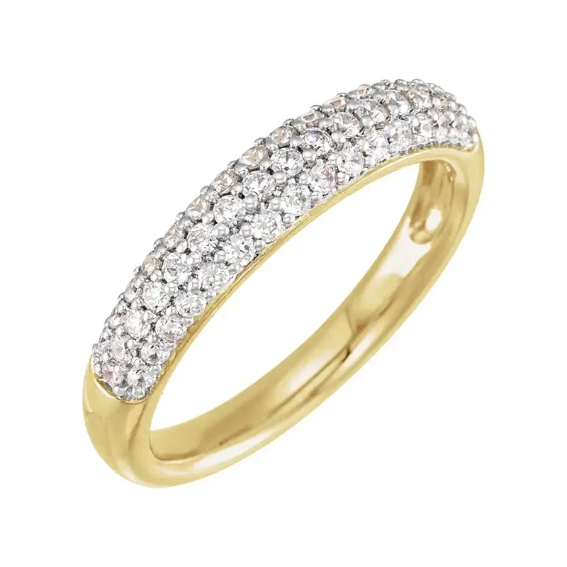 14K Yellow Gold 1/2 CTW Lab-Grown Diamond Ring