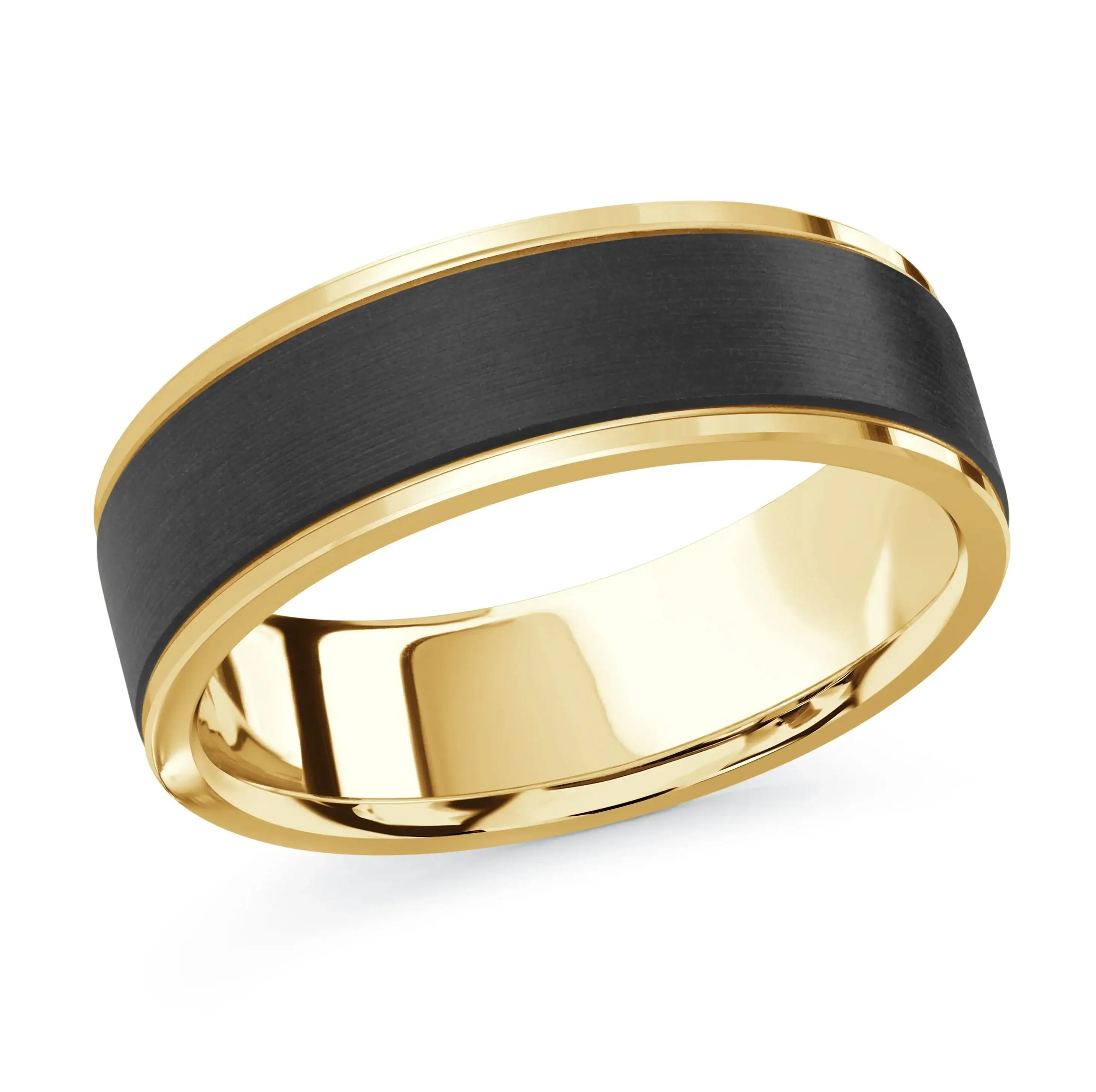 14K Yellow Gold Ring from the Noir Collection by Malo - MRDA-089-7Y