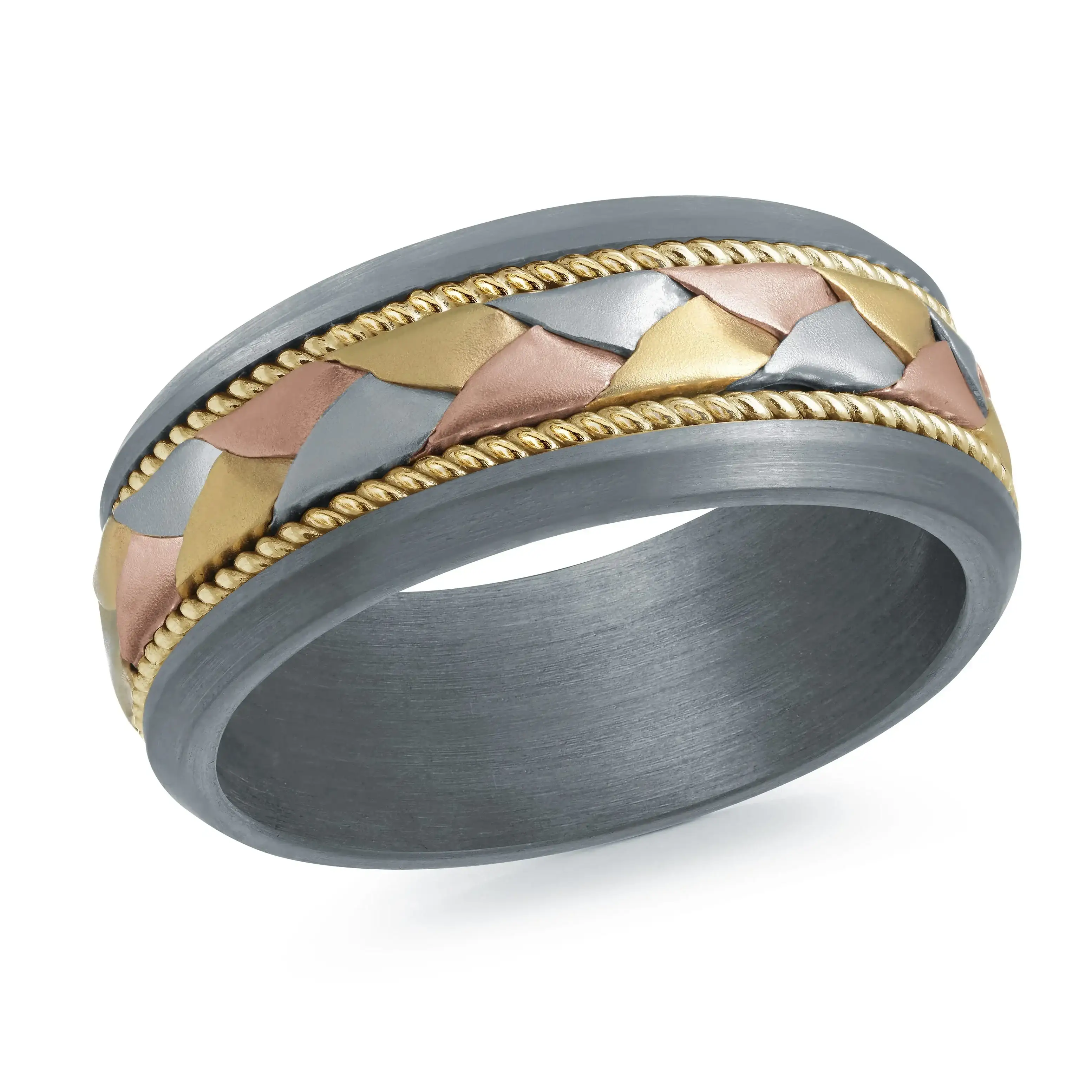 14K Yellow Gold with Tantalum Ring from the Tantalum Collection by Malo - MRDTC-028-8YT