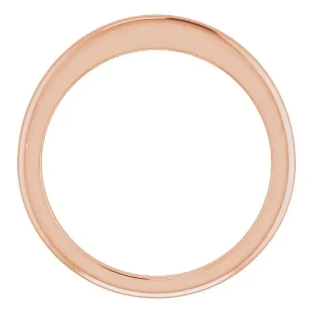 18K Rose Band for Round Ring - Image 2