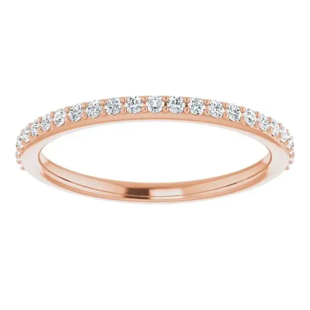 18K Rose Band Mounting for Cushion Ring - Image 3