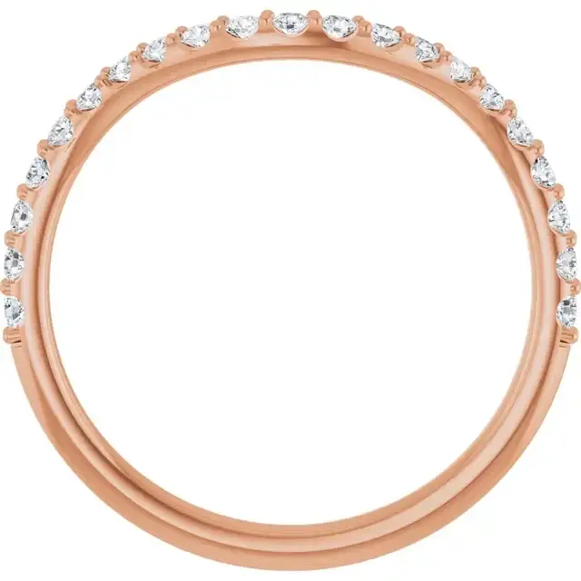 18K Rose Gold Accented Matching Band - Image 5