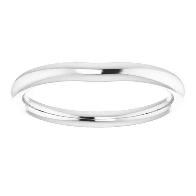 18K White Band for Round Ring - Image 3