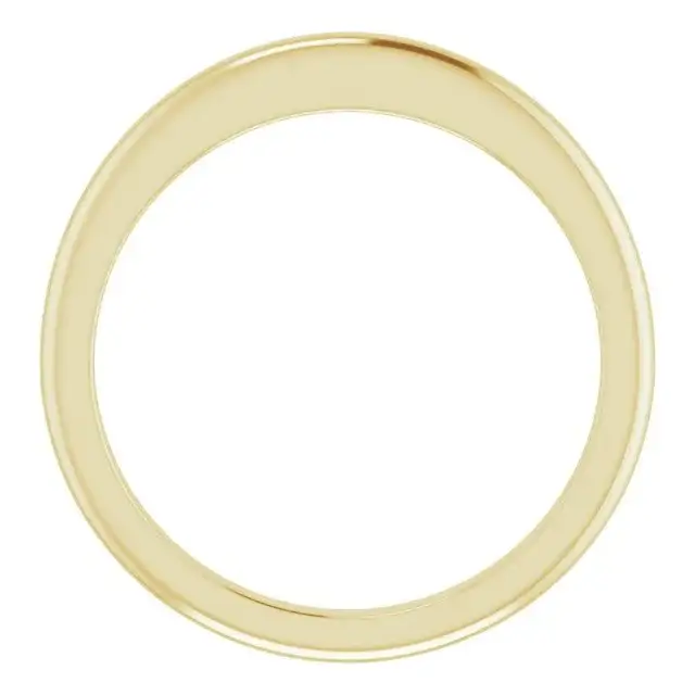 18K Yellow Band for Round Ring - Image 2