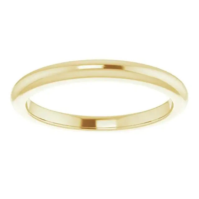 18K Yellow Band for Round Ring - Image 3