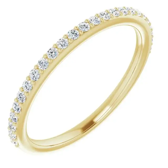 18K Yellow Band Mounting for Cushion Ring