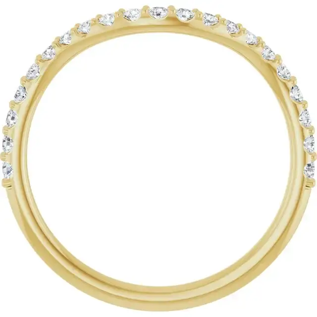 18K Yellow Gold Accented Matching Band - Image 5