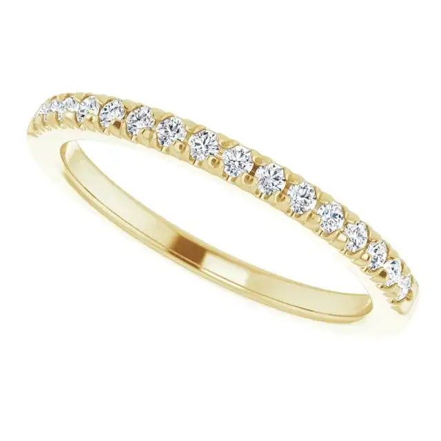 18K Yellow Gold Accented Matching Band - Image 2