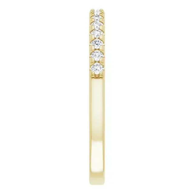 18K Yellow Gold Accented Matching Band - Image 3
