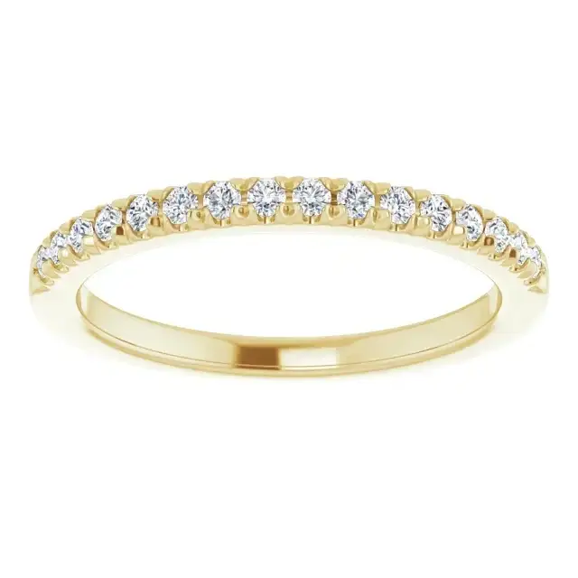 18K Yellow Gold Accented Matching Band - Image 4