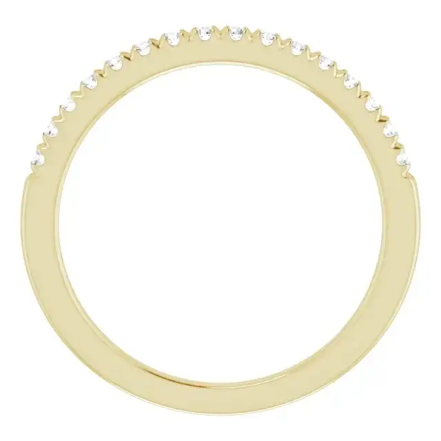 18K Yellow Gold Accented Matching Band - Image 5