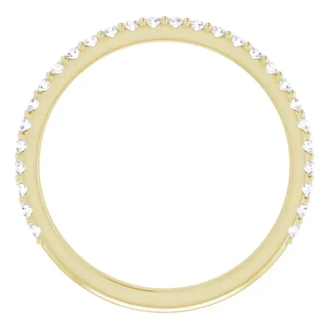 14K Yellow Gold Accented Matching Band - Image 5