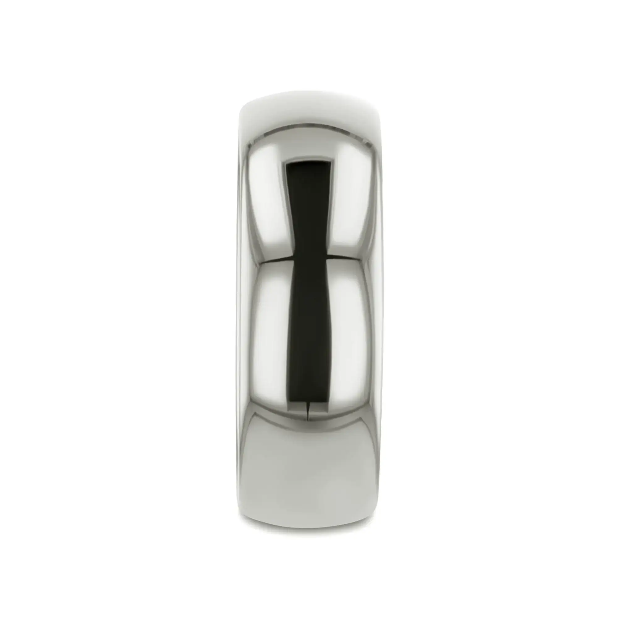 ARLINGTON Domed White Tungsten Ring, 2mm–12mm widths - Image 2