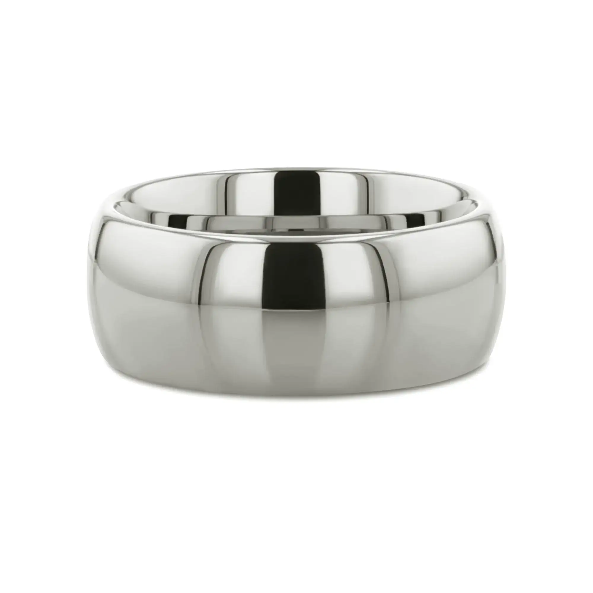 ARLINGTON Domed White Tungsten Ring, 2mm–12mm widths - Image 3