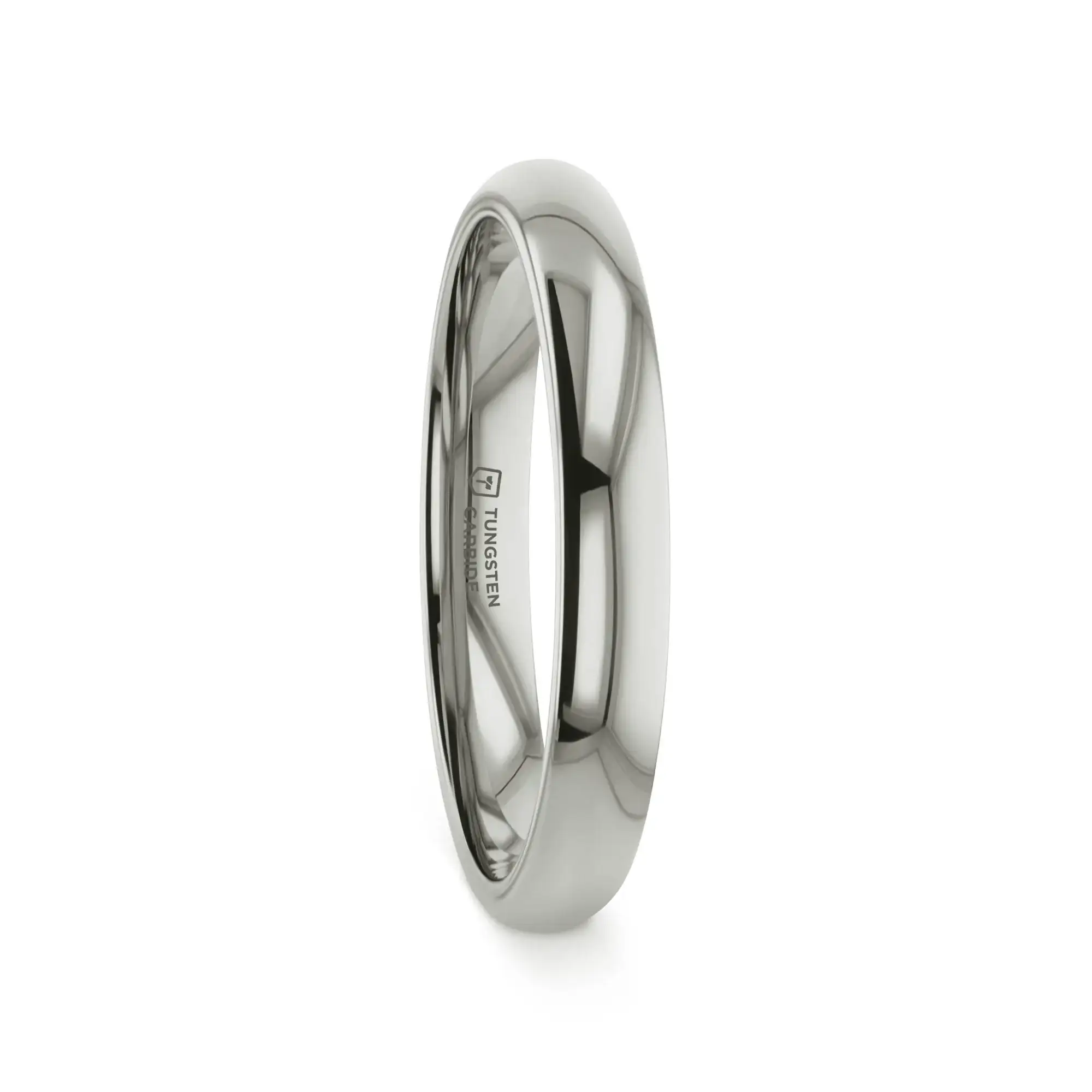 ARLINGTON Domed White Tungsten Ring, 2mm–12mm widths - Image 4