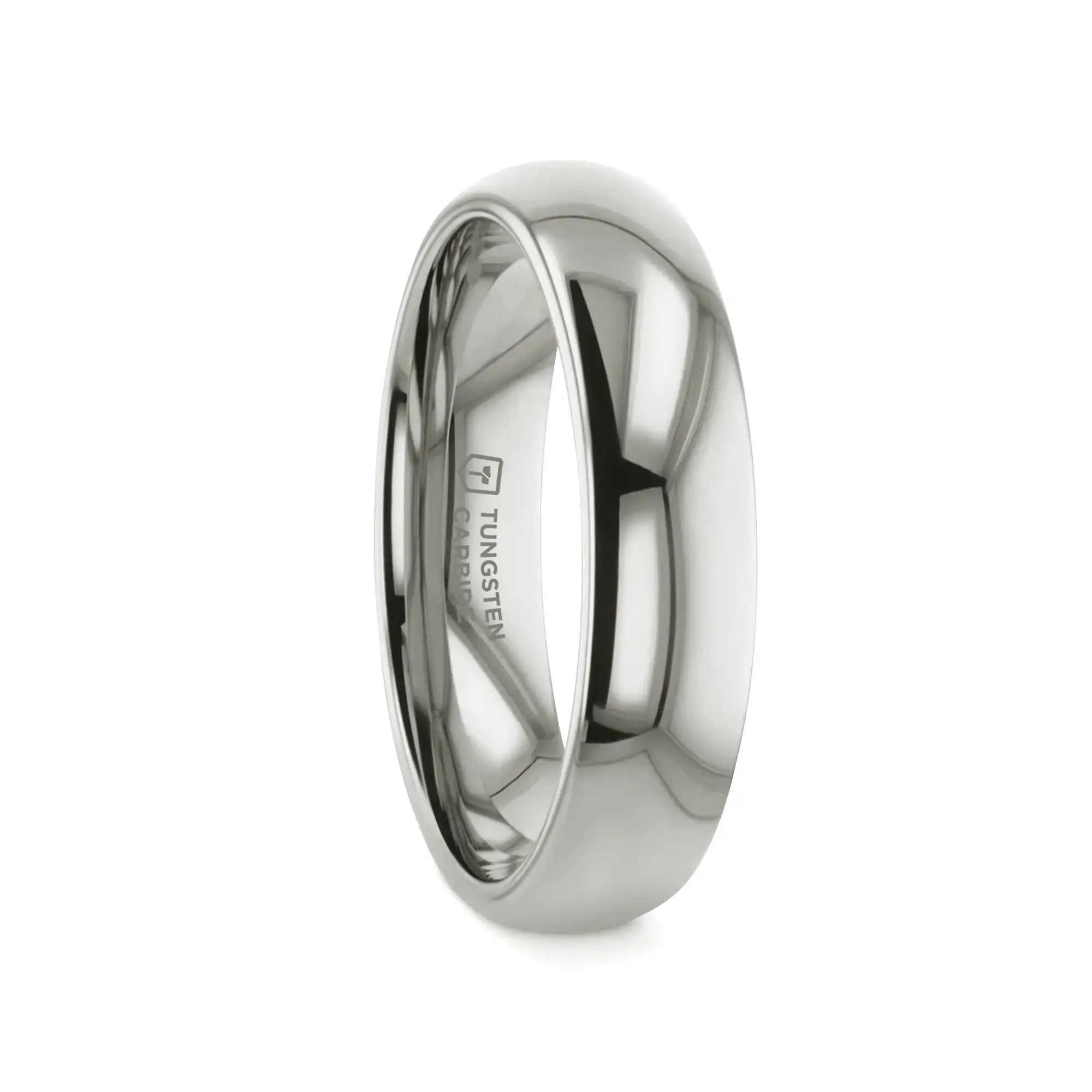 ARLINGTON Domed White Tungsten Ring, 2mm–12mm widths - Image 5