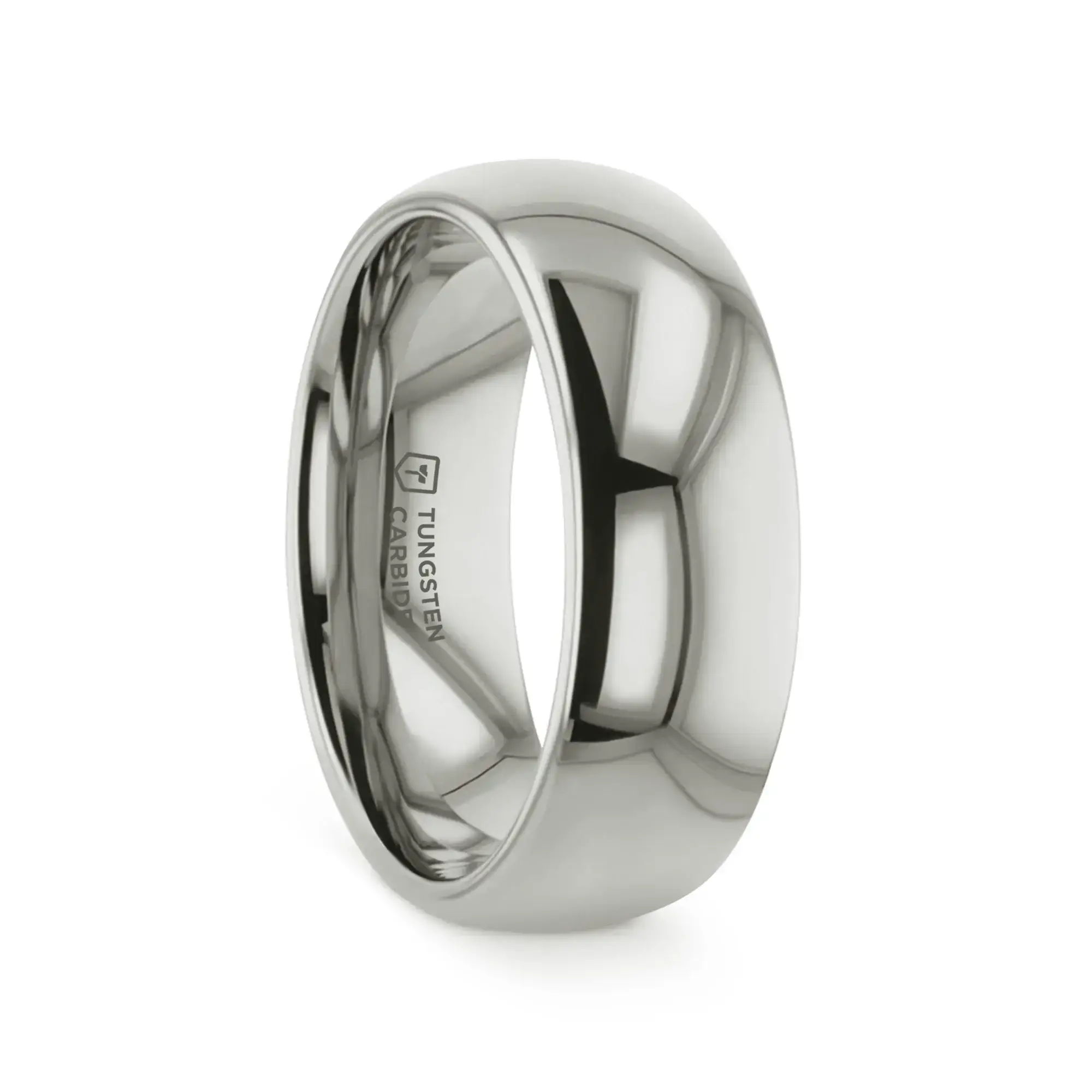 ARLINGTON Domed White Tungsten Ring, 2mm–12mm widths - Image 7