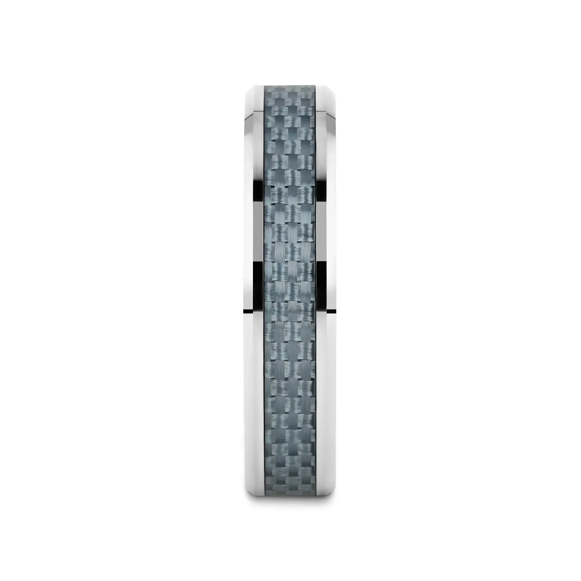 AUGUSTUS Blue Carbon Fiber Inlay Tungsten Carbide Band - 4mm - 10mm - Image 8