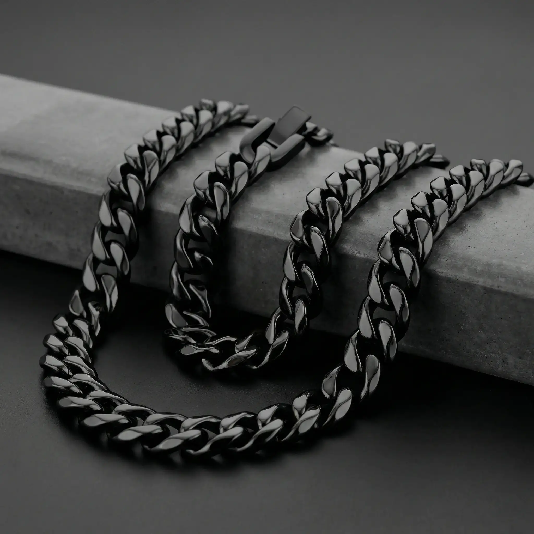 Black Stainless Steel 14mm Chain - 22 Inch - Image 5