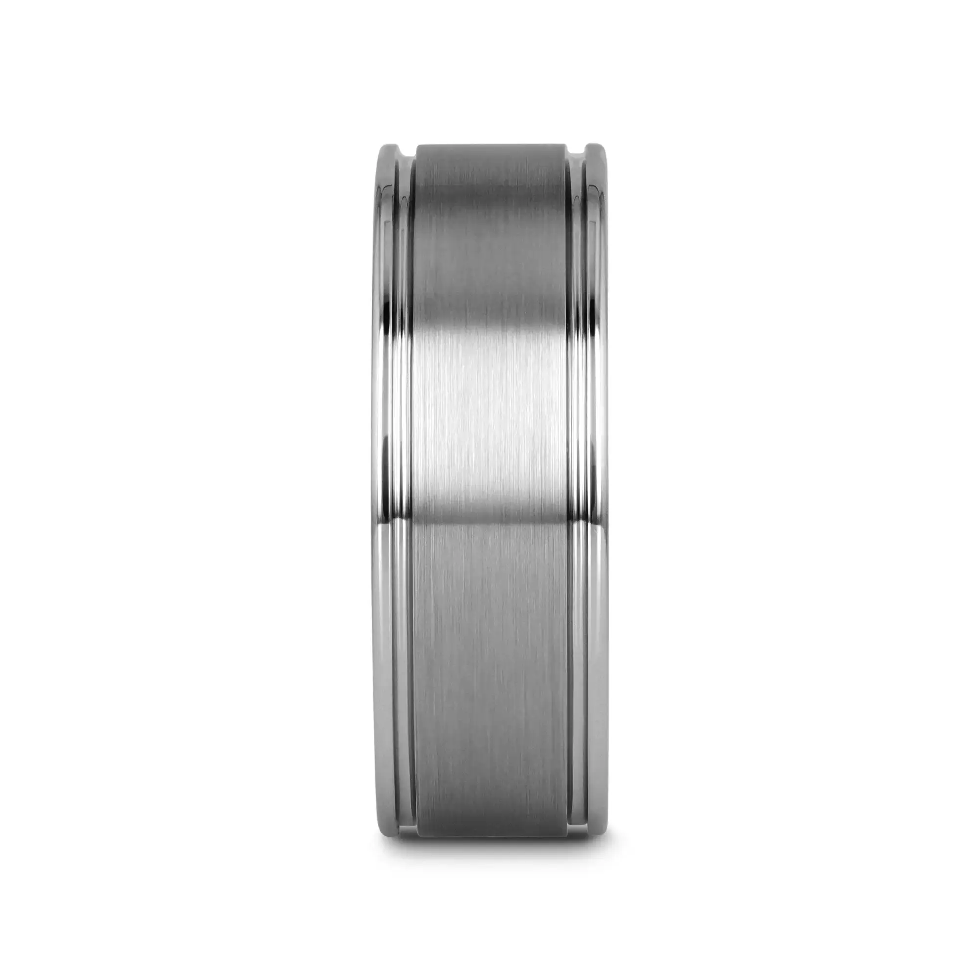 BRIDGEPORT Flat Satin Finish Tungsten Carbide Ring - 6mm - 10mm - Image 2
