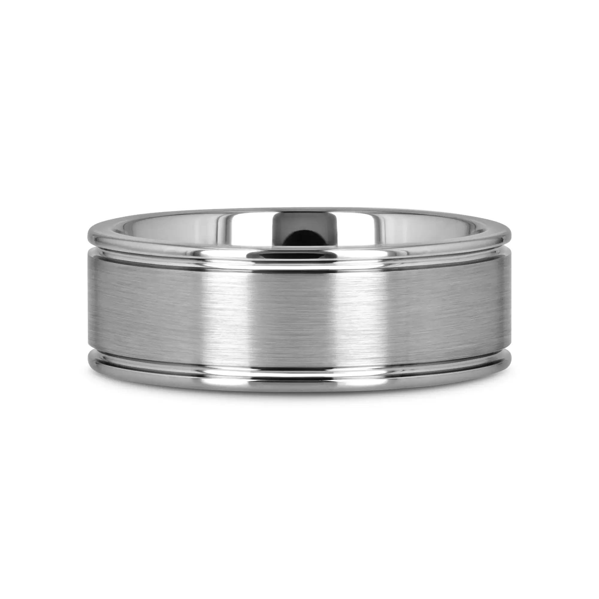 BRIDGEPORT Flat Satin Finish Tungsten Carbide Ring - 6mm - 10mm - Image 3