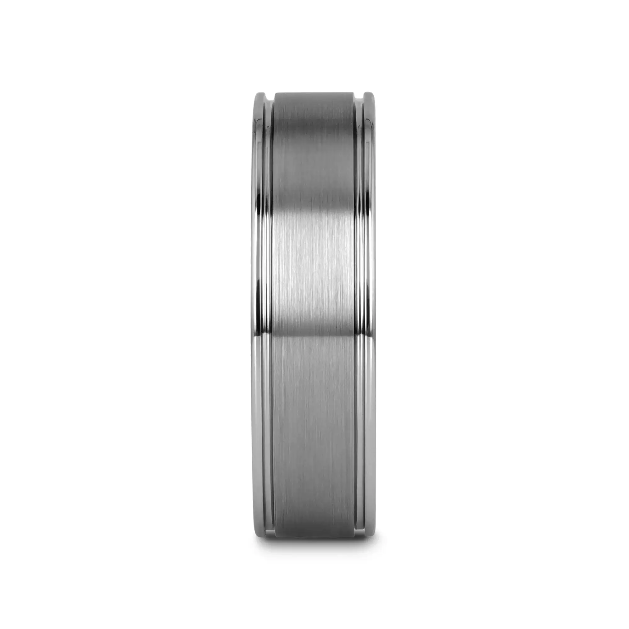 BRIDGEPORT Flat Satin Finish Tungsten Carbide Ring - 6mm - 10mm - Image 5