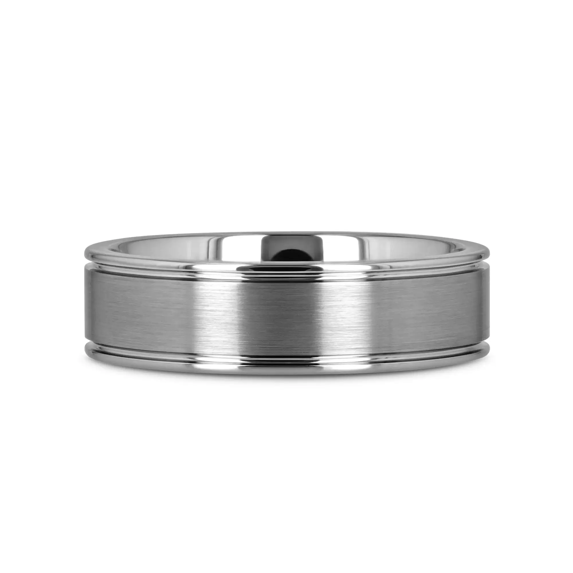 BRIDGEPORT Flat Satin Finish Tungsten Carbide Ring - 6mm - 10mm - Image 6