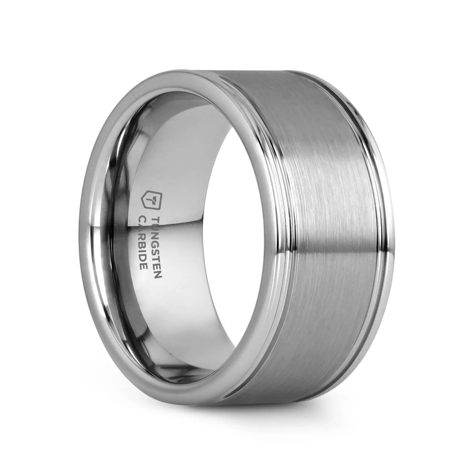 BRIDGEPORT Flat Satin Finish Tungsten Carbide Ring - 6mm - 10mm - Image 7