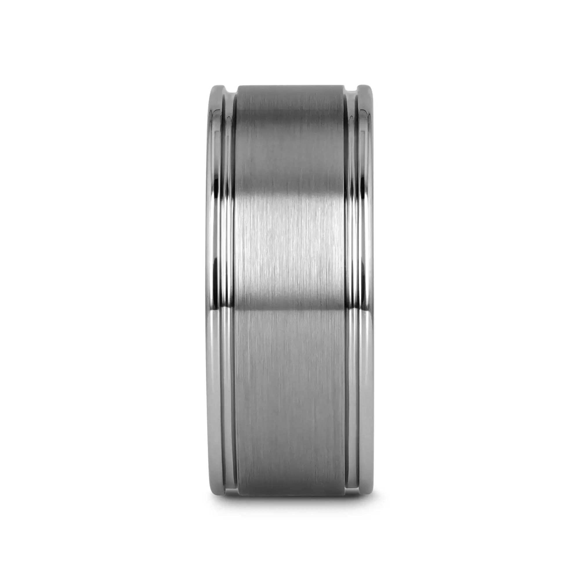 BRIDGEPORT Flat Satin Finish Tungsten Carbide Ring - 6mm - 10mm - Image 8