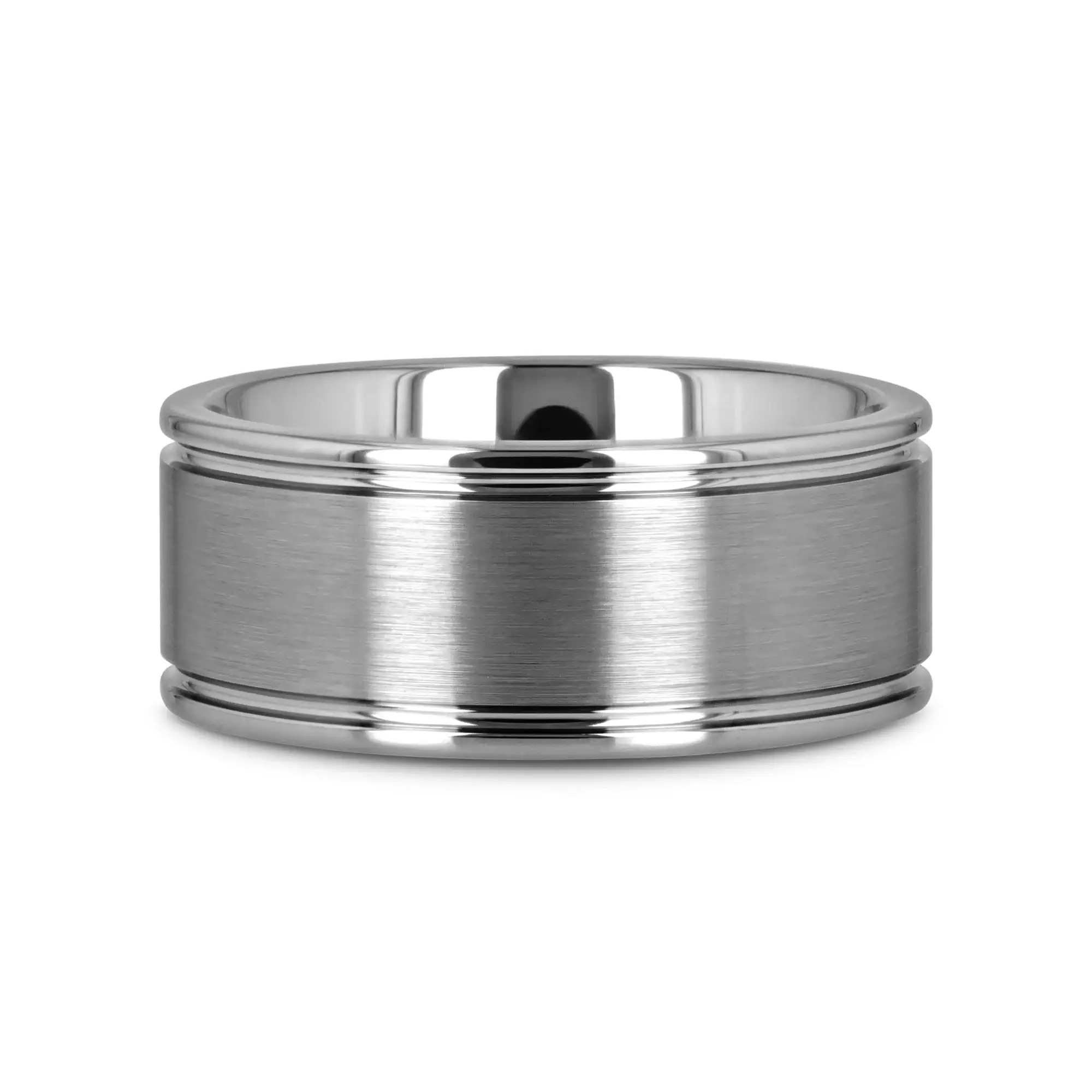 BRIDGEPORT Flat Satin Finish Tungsten Carbide Ring - 6mm - 10mm - Image 9