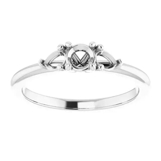 BUTTERCUP Lab Grown Diamond Engagement Ring Setting for Round Stones - Image 3
