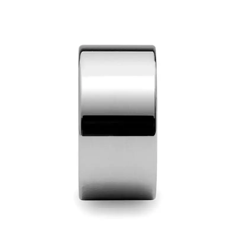 CHARLESTON Flat Polished Finish Tungsten Carbide Band - 12mm - Image 2