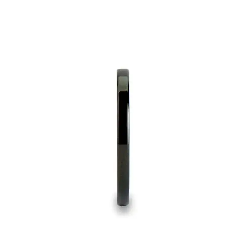 CHARLOTTE Black Flat Shaped Tungsten Wedding Ring for Her - 2mm - Image 2