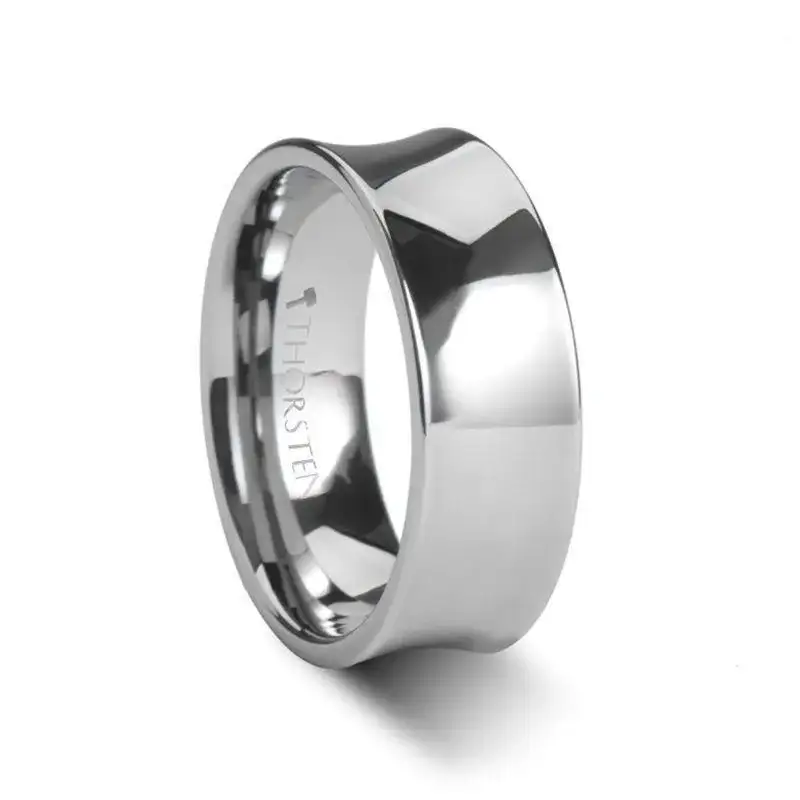 CHELSEA Concave Tungsten Carbide Ring – 4mm or 6mm - Image 3