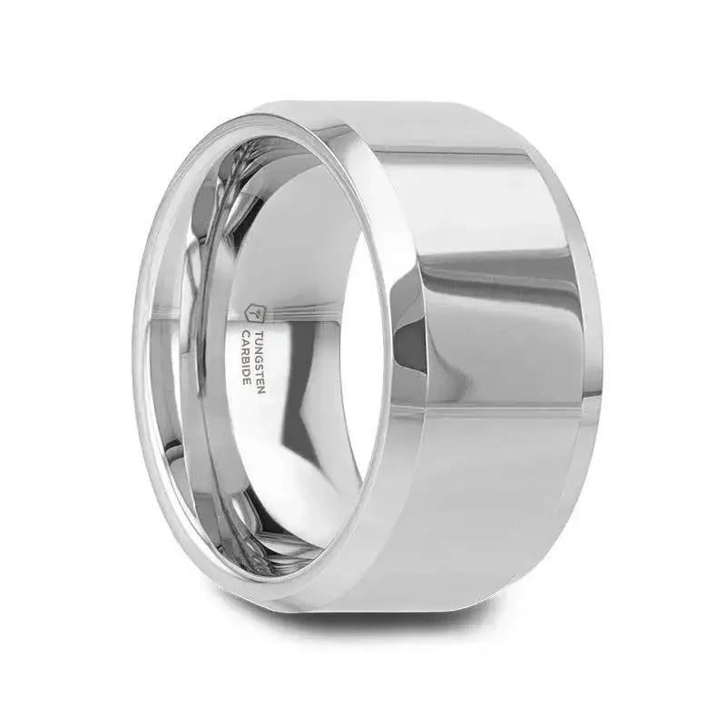 CORINTHIAN Beveled Tungsten Carbide Ring - 4mm - 12mm - Image 11