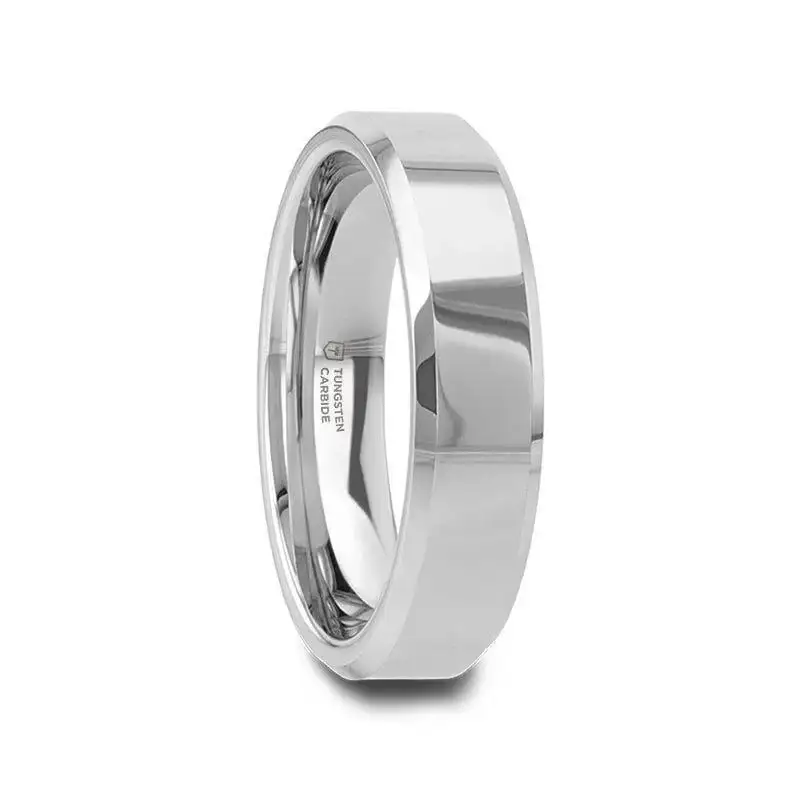 CORINTHIAN Beveled Tungsten Carbide Ring - 4mm - 12mm - Image 7