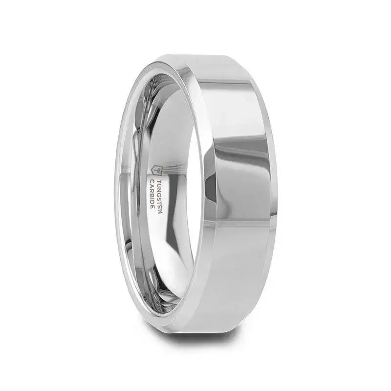 CORINTHIAN Beveled Tungsten Carbide Ring - 4mm - 12mm - Image 8