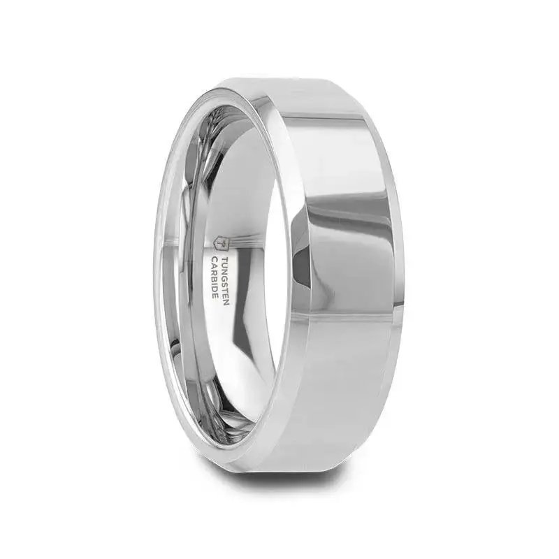 CORINTHIAN Beveled Tungsten Carbide Ring - 4mm - 12mm - Image 9
