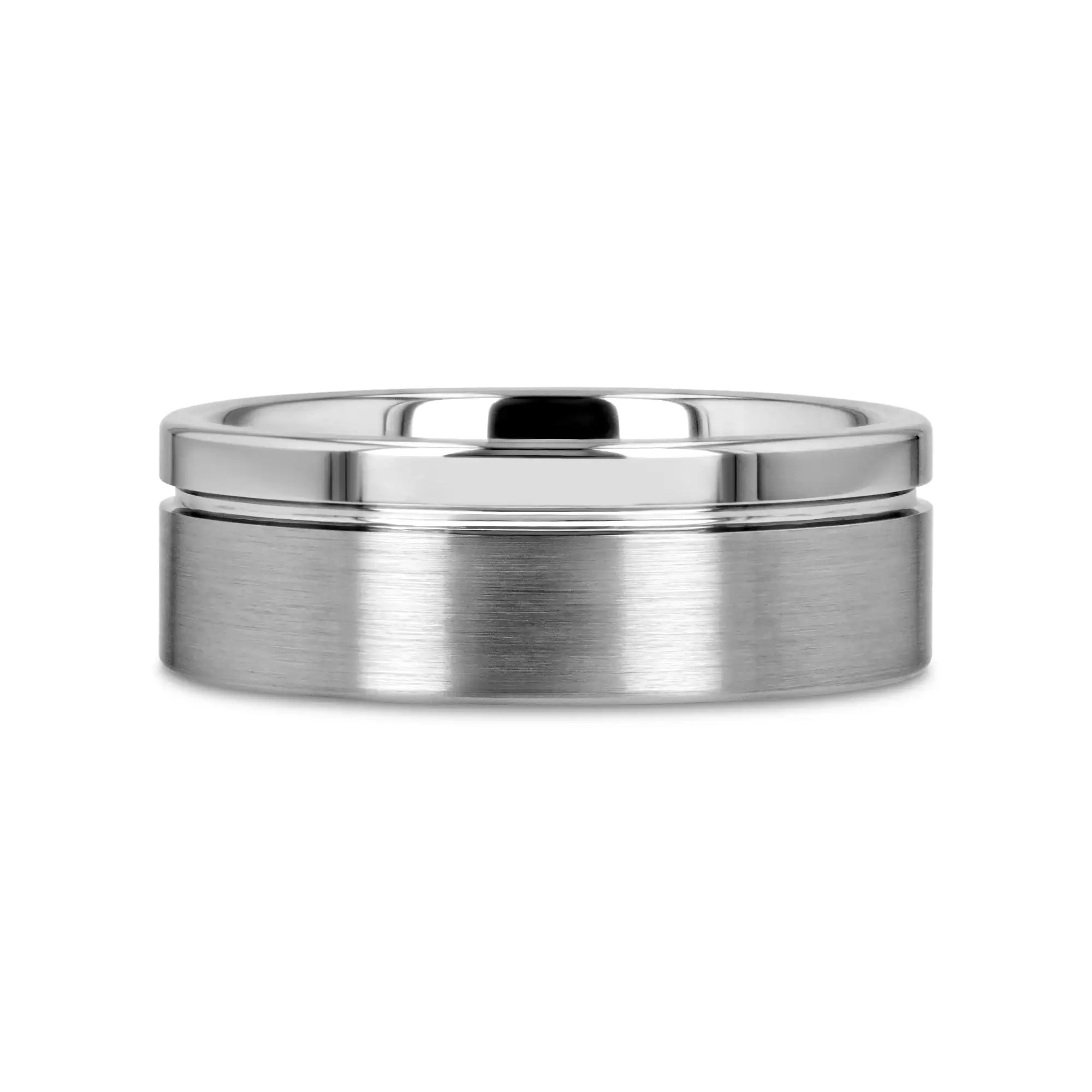 DALLAS Single Offset Groove Tungsten Ring – 8mm - Image 3