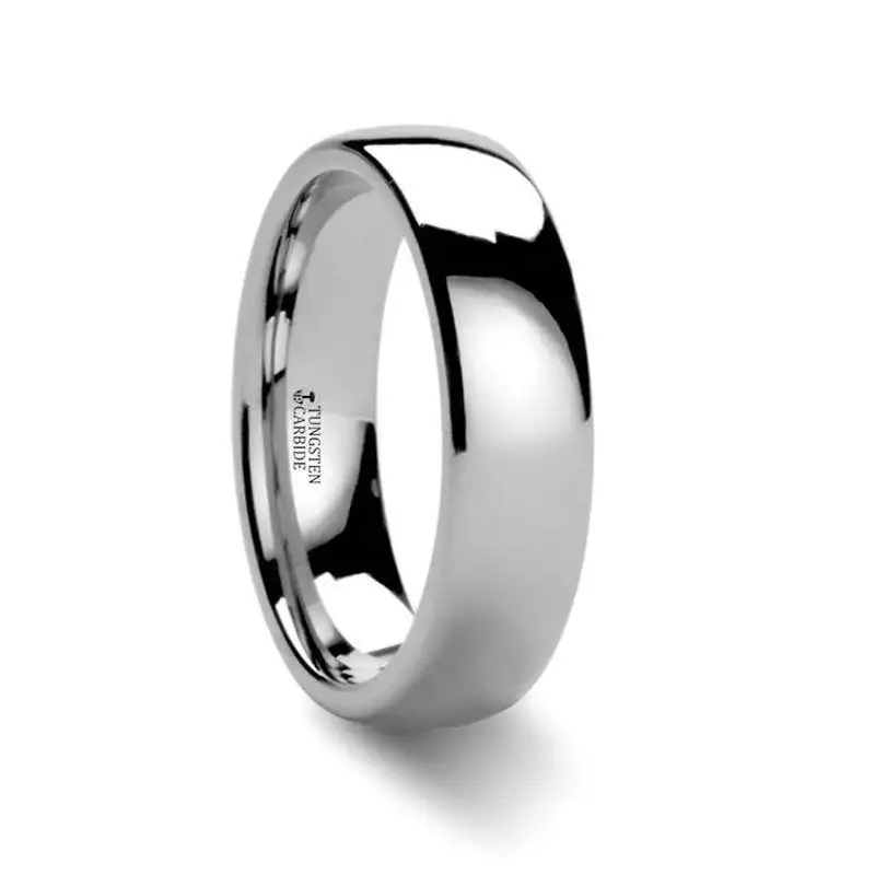 DOMINA Domed Tungsten Carbide Wedding Ring - 4mm - 6mm - Image 2
