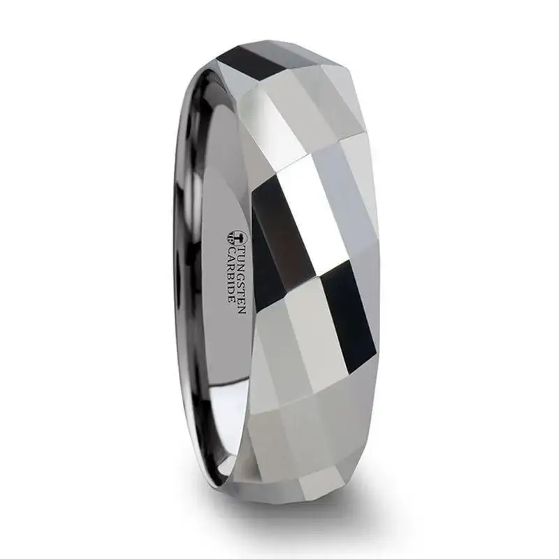 ETERNITY Multi-Faceted Tungsten Carbide Band - 4mm - 8mm - Image 3